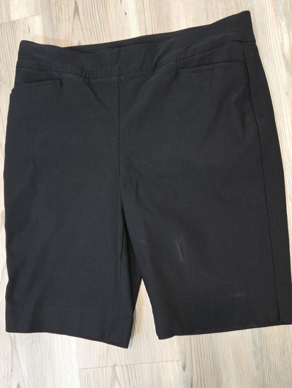 Chico's Classic Black Bermuda Shorts